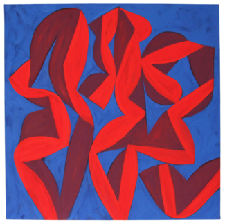 ALAIN CLÉMENT : 21MA13P, 2021, Huile sur toile, 120 x 120 cm