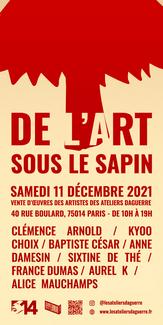 Affiche exposition De l'Art sous le Sapin