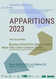 Exposition Apparitions 2023 à la Chapelle de l'Hôtel-Dieu de Dreux du 27 avril au 25 mai