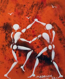 Mesnager, 146, 2022. Acrylique sur toile, 73 x 60 cm. Signée, datée. 