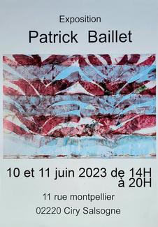 exposition de Peintures de Patrick Baillet