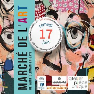 affiche du Marché de l'Art de Saint-Germain-en-Laye