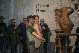 JJ Lerat, galerie Mercier, performance danse, vue 1