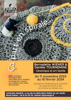 Deux complices de longue date vont mêler leurs matières et croiser leur chemin sur le thème sans limite de la spirale 