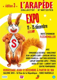 Affiche de l'exposition avec liste des exposants