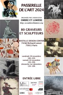 Exposition collective , 80 artistes graveurs et sculpteurs Paris 11