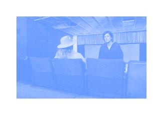 photo de l'artiste Barbara Carnevale et la galleriste Françoise Besson 