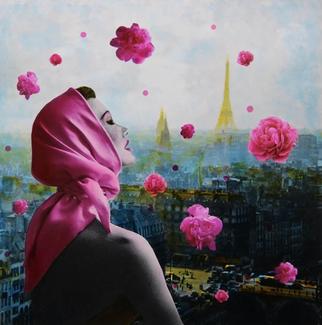 Paris est une pluie des souvenirs-100x100 cm 