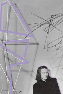 Isabelle Waldberg dans l'atelier New York 1943