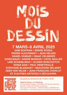 "MOIS DU DESSIN", exposition collective de dessins, des artistes modernes et contemporains.
