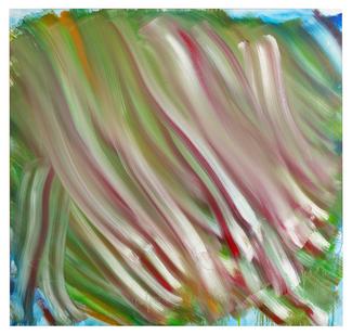 Jean Messagier, Confiserie de l'an 3000, 1990. Acrylique sur toile, 190 x 200 cm © Jean Messagier, Courtesy Ceysson & Bénétière