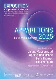 Exposition Apparitions 2025 à la Chapelle de l'Hôtel Dieu de Dreux du 25 avril au 25 mai 2025