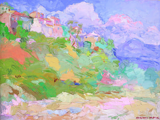 Nikolaï Kouzmine. Solenzara. Huile sur toile. h. 60 x l. 80 cm. 2005