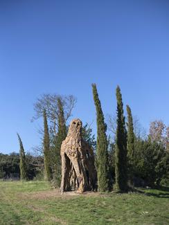 Lionel Sabatté, Chouette d’Olivier, 2025, techniques mixtes, 3500 × 2000 cm © Cyrille Cauvet, courtesy Ceysson & Bénétière.