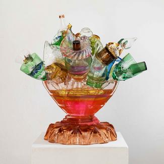 Karnaval, 2023 Mixed media assemblage 48 x 35cm 18.90 x 13.78 in