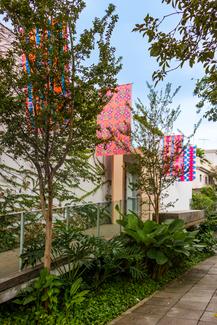 View of the installation at the Casa de Cultura do Parque's entrance