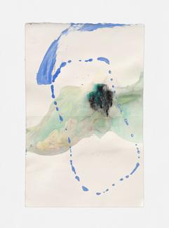 CLAUDE VIALLAT, 2020pp047 , 2020 Acrylique sur papier, 50x32,5 cm