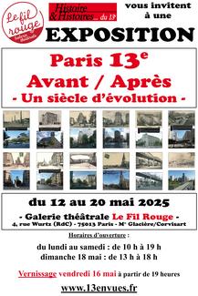Exposition Paris 13e avant après