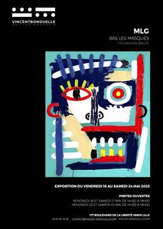 Annonce de l'exposition avec visuel d'une oeuvre exposée