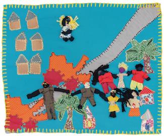 Coletivo Nacional de Mulheres do MAB, Tratores famintos, 2014. Photo: Filipe Berndt