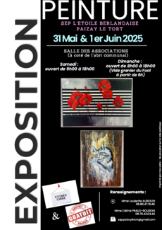 Affiche Exposition peinture gratuite 
