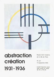 affiche Abstraction-Création, Musée d'Art Moderne de la ville de Paris, 1978