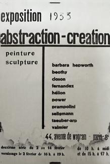 affiche Abstraction-Création