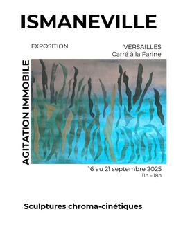 Exposition de sculptures textiles chroma-cinétiques, à Versailles, du 16 au 21 septembre 2025, au Carré à la farine.