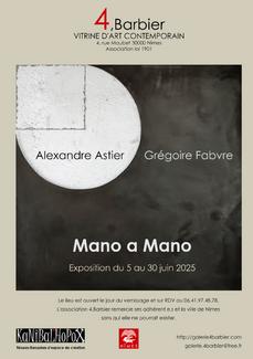 affiche de l'expo mano a mano