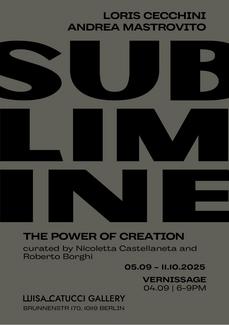 Exhibition poster listing artists and information about exhibition