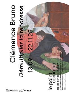 Affiche de l'exposition, détails de l'oeuvre "Ne rien faire du tout" de Clémence Bruno 