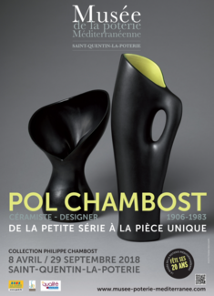 Affiche exposition Pol Chambost, musée de la poterie méditerranéene