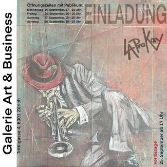 LAPROKAY à la galerie Art&Business - des lignes qui créent des mondes