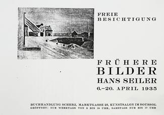 Hans Seiler, exposition 1935 à Bern