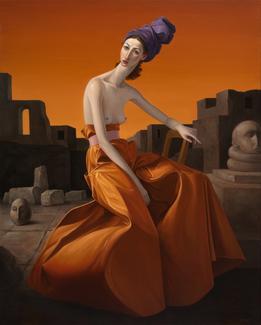 Leny Guetta, L'Obstinée, 2025, oil on canvas, 81 x 65 cm, Courtesy of the artist and Galerie Minsky