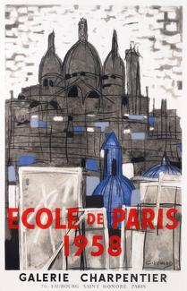 Affiche Ecole de Paris, galerie Charpentier, 1956