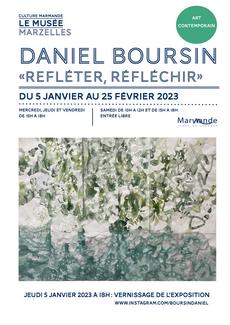 Daniel Boursin affiche exposition solo Musée Marzelles, Marmande