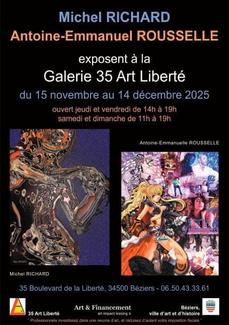 Galerie 35 Art Liberté présente sa nouvelle exposition
