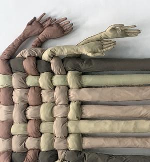 Otilia Boeru, Attention People, textile, detail