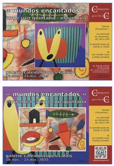 Affiche (recto verso) de l'exposition « mundos encantados »