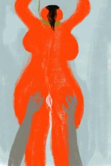 Louise Tilleke, peinture sur tablette, 24 x 18 cm 
