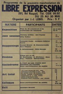 Jean-jacques Lebel, 1er festival de la libre expression