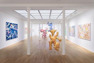 Vue in situ de l'exposition « Chef Menteur » de Léonard Martin à la Galerie Templon © Laurent Edeline