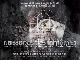 flyer expo. naissance des fantômes, 2016 