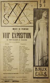 affiche Salon des XX de 1891
