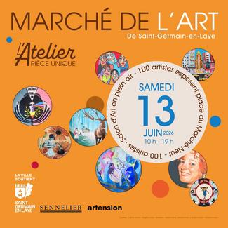 flyer du Marché de l'Art de Saint-Germain-en-Laye