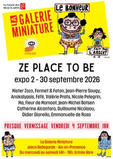 Affiche de l'exposition de septembre 2026 à La Galerie Miniature