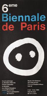 affiche 6e biennale de Paris, 1969