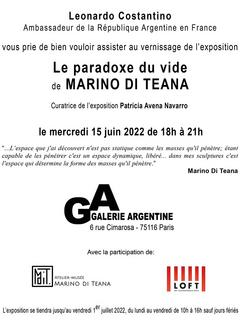 Marino di Teana à l'Ambassade d'Argentine à Paris