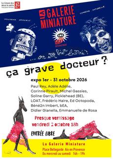 Affiche de l'exposition d'octobre 2026 à La Galerie Miniature
